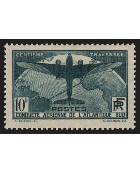 n°321, Traversée aérienne de l'Atlantique-Sud 1936, neuf ** sans charnière - TB
