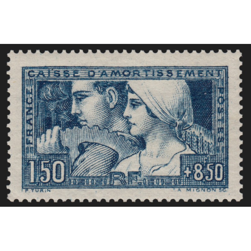 n°252, Caisse d'Amortissement, Le Travail, Type I, neuf * - SUPERBE n°252, Caisse d'Amortissement, Le Travail, Type I, neuf * - SUPERBE