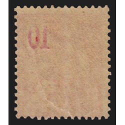 n°112 variété impression des chiffres recto-verso, Mouchon 10c rose, neuf ** TB