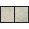 n°74, 2 nuances de papier, Sage 2c vert, Type II, oblitérés - TB
