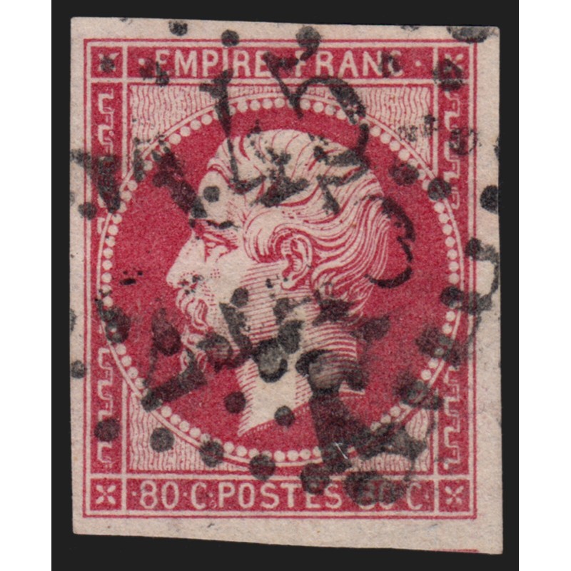 n°17Be, 80c rose-foncé, oblitéré GC 2145A LYON-LES-TERREAUX - TB D'ASPECT n°17Be, 80c rose-foncé, oblitéré GC 2145A LYON-LES-TERREAUX - TB D'ASPECT