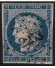 n°4, Cérès 25c bleu, oblitéré PC 2253 NEUNG-SUR-BEUVRON Loir & Cher - TB