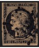 n°3, Cérès 1849, 20c noir sur jaune, oblitéré étoile de Paris - TB D'ASPECT