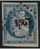 n°4, Cérès 1850, 25c bleu, oblitéré PC 1367 GANGES - TB