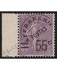 Préoblitérés n°47 bord de feuille, 55c sur 60c violet, neuf ** signé JF.BRUN