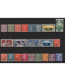 France 1924/1940 Collection neufs ** sans charnière COTE +1100€ - TB