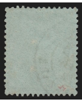n°35, Napoléon dentelé 1872, 5c vert-pâle sur bleu, oblitéré càd - B/TB