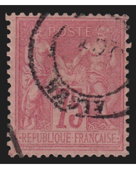 n°81, Sage 75c rose, Type II, oblitéré càd ALGER Algérie - TB