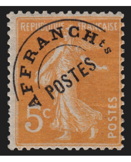 Préoblitérés n°50, Semeuse 5c orange, 1922, neuf ** sans charnière - TB