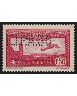 Poste Aérienne n°6d, perforé E.I.P.A.30, carmin, neuf ** sans charnière - TB