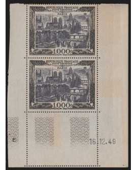 Poste Aérienne n°29, paire coin daté 1949, neufs ** sans charnière - TB
