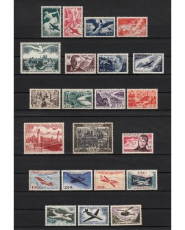 Poste Aérienne 1946/1959 Collection complète n°16/37, neufs ** - SUPERBE