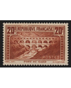 n°262c, Pont du Gard, 20fr chaudron, Type IIA, neuf ** sans charnière - TB