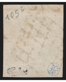 n°3, Cérès 1849, 20c noir sur jaune, oblitéré grille, signé CALVES - TB