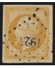 n°13A, Napoléon non-dentelé 10c bistre, oblitéré PC 1925 MAUBEUGE - TTB
