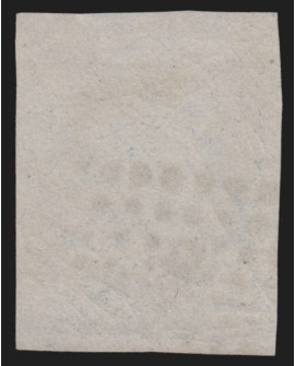n°14A petit bord de feuille, Napoléon 20c bleu, oblitéré - SUPERBE