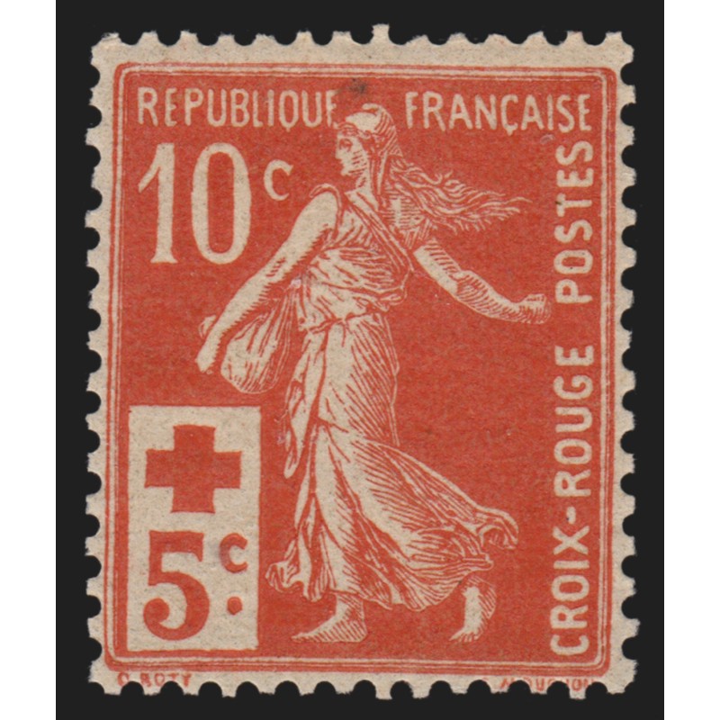 n°147, Semeuse Croix-Rouge 1914, neuf ** sans charnière - TB n°147, Semeuse Croix-Rouge 1914, neuf ** sans charnière - TB