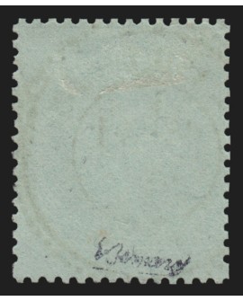 n°35, Napoléon dentelé 1872, 5c vert-pâle sur bleu, oblitéré - TB