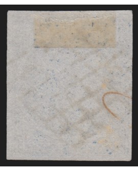 n°4a, Cérès 1850, 25c bleu-foncé, oblitéré grille légère - TB