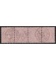 n°57 bande de quatre, Cérès 80c rose, oblitéré Marseille Chargements - SUPERBE