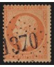 n°23, 40c orange, oblitéré GC 1370 LES EAUX-CHAUDES Basses-Pyrénées - TB