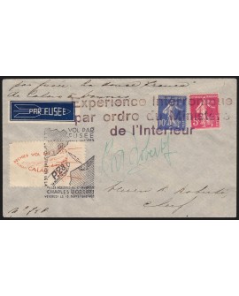 1er vol par fusée, de Calais à Douvre, le 13 septembre 1935 - SUPERBE