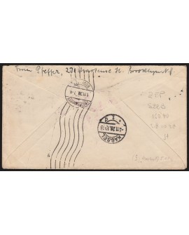 Graf Zeppelin 1er vol USA-ALLEMAGNE 22/10/1928 sur lettre pour Kassel SUPERBE