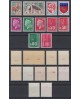 Lot de 11 timbres avec numéro rouge au verso, tous neufs ** sans charnière SUP