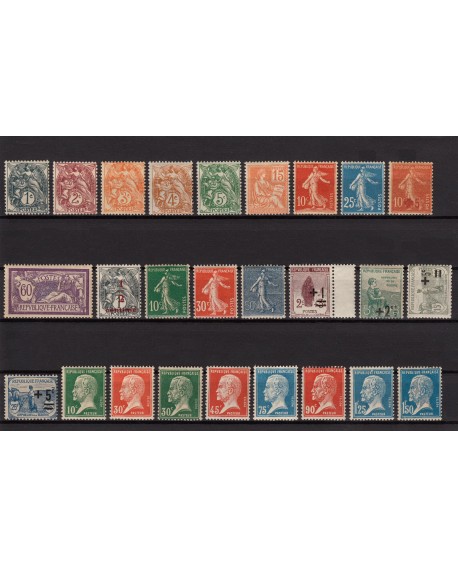 France 1900/1930 Collection neufs ** sans charnière COTE 780€ - TB