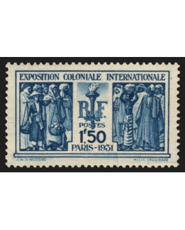 n°274, Exposition coloniale Paris 1931, 1fr50 bleu, neuf ** sans charnière - TB