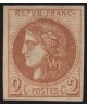 n°40B, Cérès Bordeaux, 2c brun-rouge, neuf * avec charnière - TB