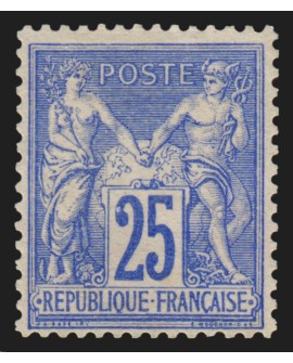 n°78, Sage 25c outremer, Type II, neuf * infime trace de charnière - TB