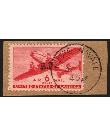 Poste Aérienne Militaire n°28, Dakar surcharge R.F. Type I, oblitéré 1945 - TB
