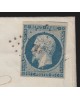 n°10, Présidence 25c bleu, oblitéré BRAISNE Aisne, indice 6, sur lettre