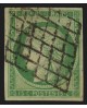 n°2a, Cérès 15c vert-clair, oblitéré grille, signé MIRO - TB D'ASPECT