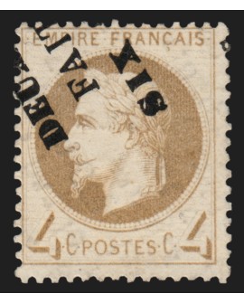 n°27B, Napoléon Lauré 4c gris, oblitération typographique des journaux - TB