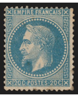 n°29A, Napoléon Lauré 20c bleu, Type I, neuf * - BEAU D'ASPECT