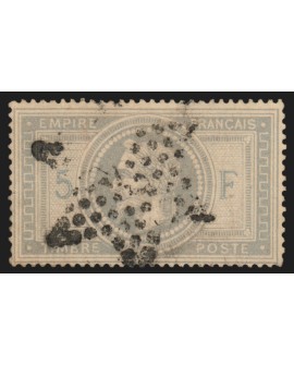 n°33, 5fr gris-violet, oblitéré étoile de Paris, signé CALVES - TB