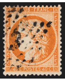 n°38d, variété 4 retouchés, oblitéré étoile de Paris - TB