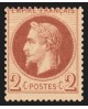 n°26B, Napoléon Lauré 2c rouge-brun-clair, Type II, neuf ** sans charnière - TB