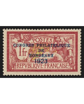 n°182, Congrès de Bordeaux 1923, neuf * , signé CALVES - TB
