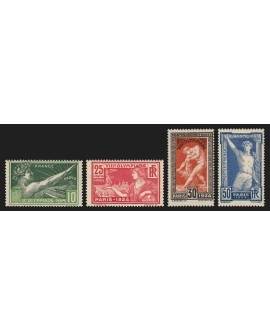 n°183/186, Jeux Olympiques de Paris 1924, neufs ** sans charnière - TB