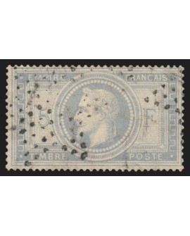 n°33a, Napoléon Lauré, 5fr GRIS-BLEU, oblitéré étoile de Paris - TB