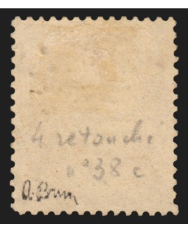 n°38d, variété 4 retouchés, Cérès Siège de Paris, signé A.BRUN - TTB
