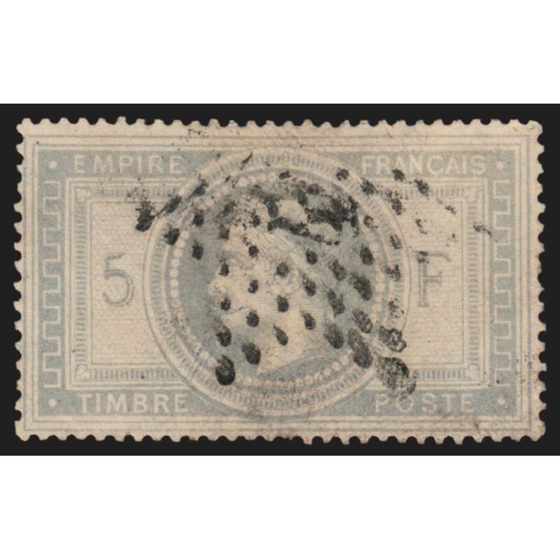 n°33, Napoléon Lauré, 5fr gris-violet, oblitéré étoile de Paris - TB D'ASPECT n°33, Napoléon Lauré, 5fr gris-violet, oblitéré étoile de Paris - TB D'ASPECT