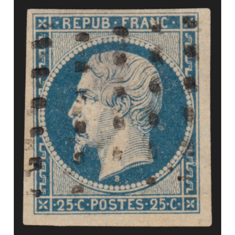 n°10d, Présidence 25c bleu-sur-crème, oblitéré GROS POINTS - TB D'ASPECT n°10d, Présidence 25c bleu-sur-crème, oblitéré GROS POINTS - TB D'ASPECT