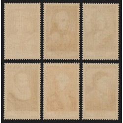 n°1027/1032, Série complète Renoir, 1955, neufs ** sans charnière - SUPERBE