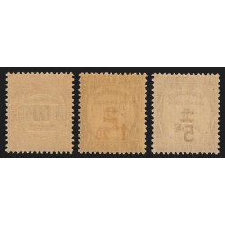 Timbres-Taxe n°63/65, série complète 1929, neufs ** sans charnière - TB