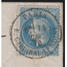 Ballon monté "Le Parmentier", oblitéré 14/DEC./1870 pour Granville, Certificat