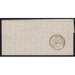 Ballon monté "Le Parmentier", oblitéré 14/DEC./1870 pour Granville, Certificat